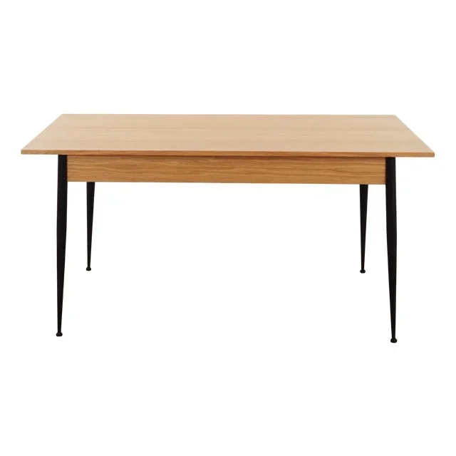 Italian Oak Table, 1980s