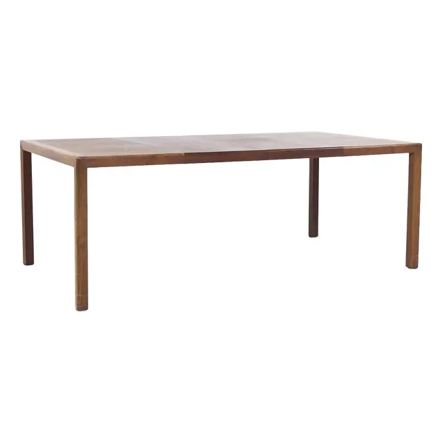 Jack Cartwright for Founders Mid Century Walnut Expanding Dining Table With 2 Leaves
