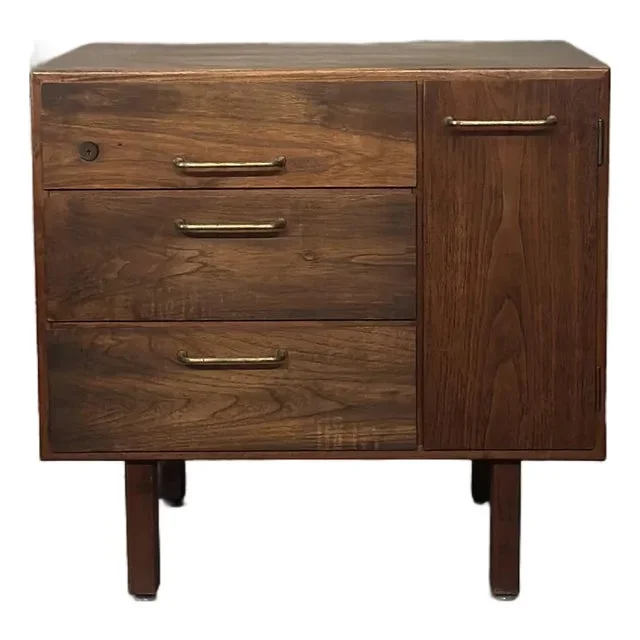 Jens Risom Walnut Side Table