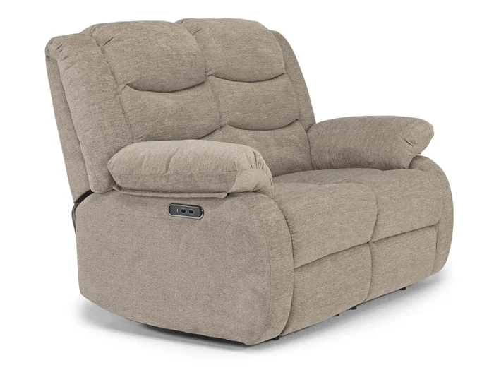 Kelsey Power Loveseat in Light Brown