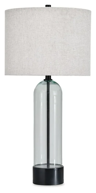 Kerrbrook – Glass Table Lamp – Clear / Black