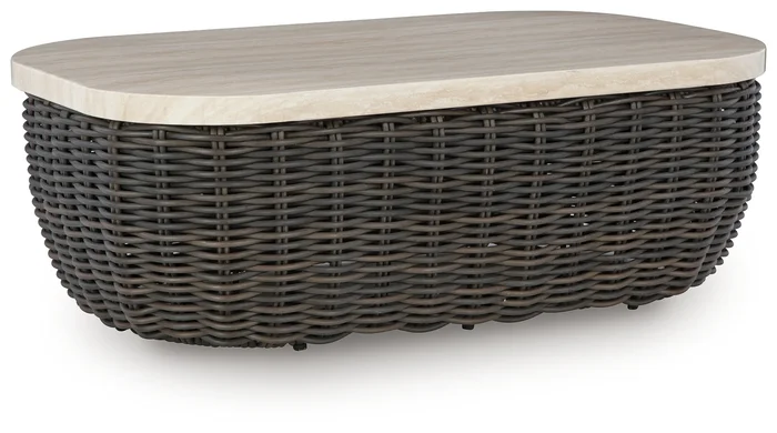 Kimora Outdoor Coffee Table P711-701 by Signature Design by Ashley at Old Brick Furniture & Mattress Co.