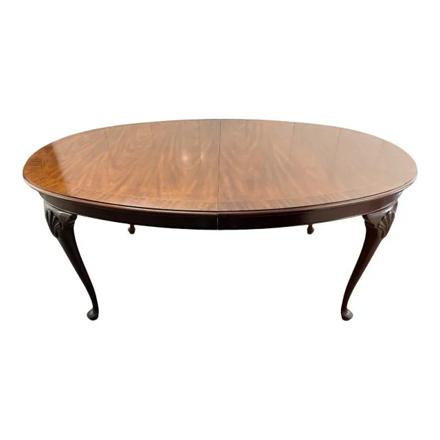Kindel Councill Banded Oval Dining Table With 2 Leaves