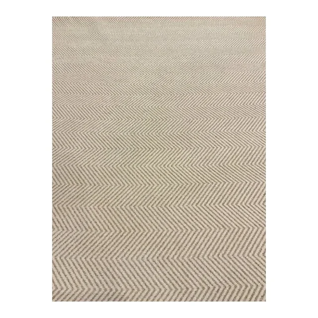 Kravet Smart 35361-1616 Cream and Beige Woven Chevron Designer Fabric – 5.5 Yards