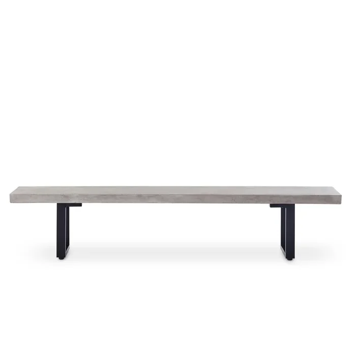 La Jolla 87″ Bench in Charcoal
