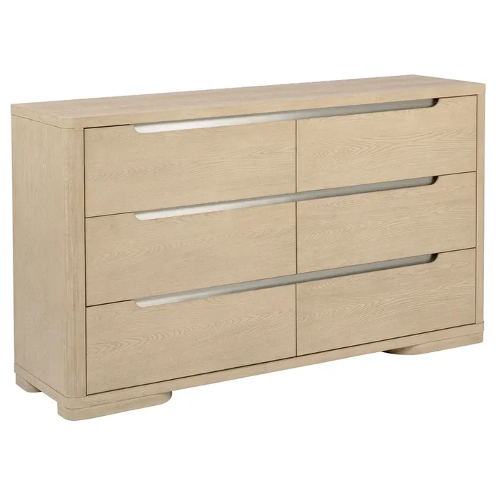 Ladera 6-drawer Bedroom Dresser Light Elm