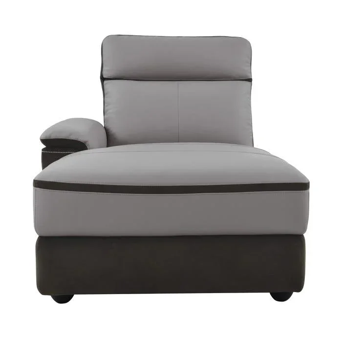 Laertes Left Side Chaise in Taupe Gray 8318-5L