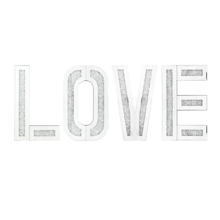 LANDRY 4PC LOVE Sign Mirror Wall Decor