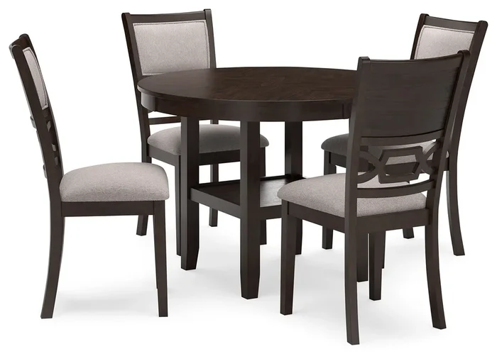 Langwest – Dining Room Table Set (Set of 5) – Brown