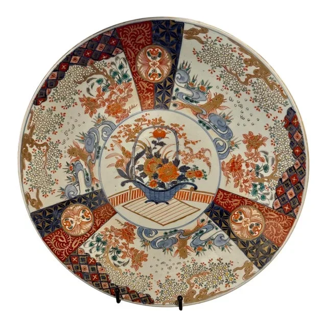 Large Imari Charger, Meiji Period II