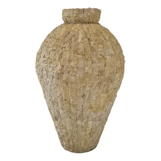Large Mactan Stone or Fossil Stone Planter, 1980s