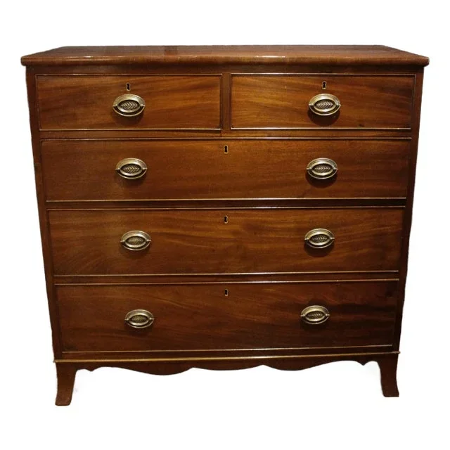 Late 18th Century English George III Straight Front Chest of Drawers