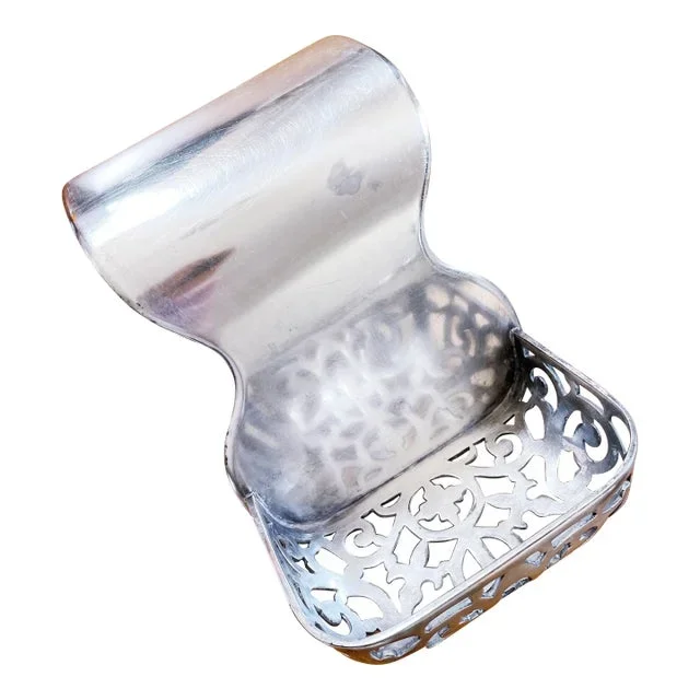 Late 19th Century Silver Plated Soap Holder From the Parker House Hotel Boston