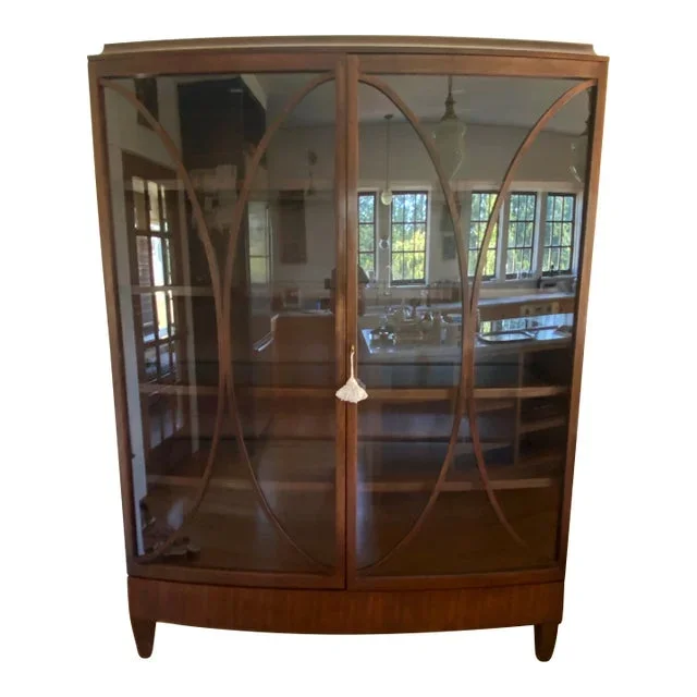 Late 20th Century Barbara Barry for Henredon Vitrine Cabinet With Glass Doors and Shelves