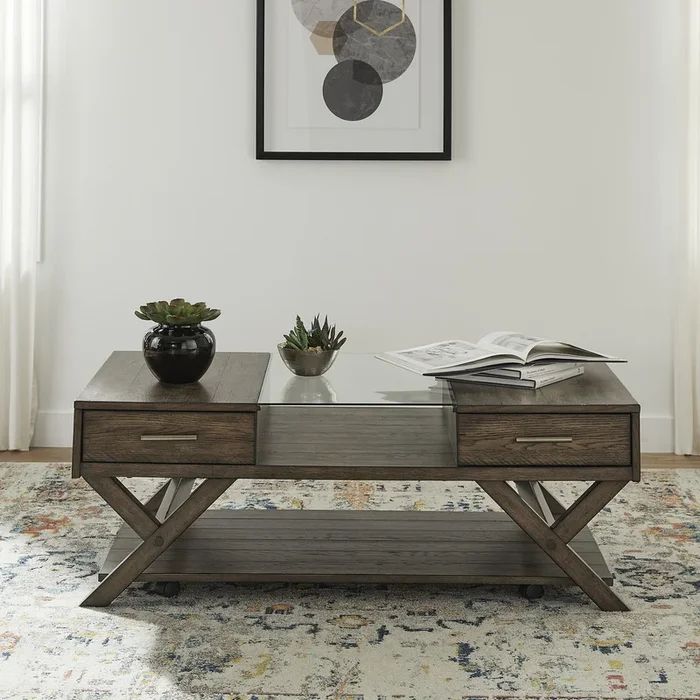 Lennox – Display Cocktail Table – Dark Brown