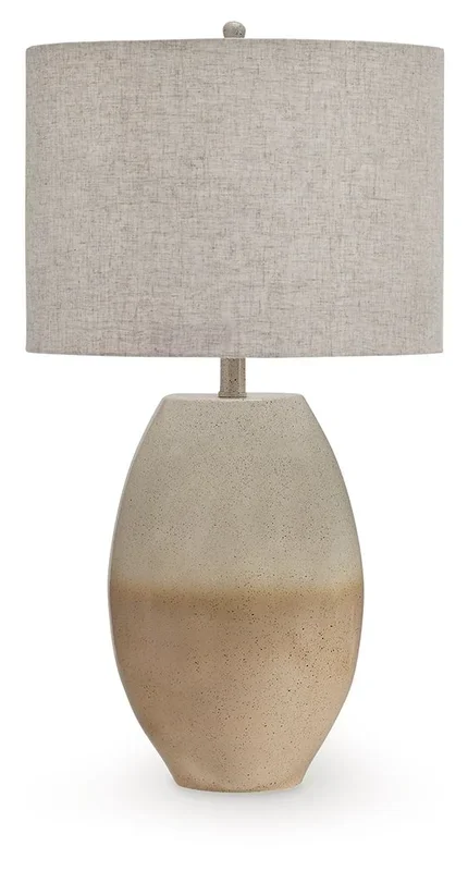 Linas – Metal Table Lamp – Cream / Beige