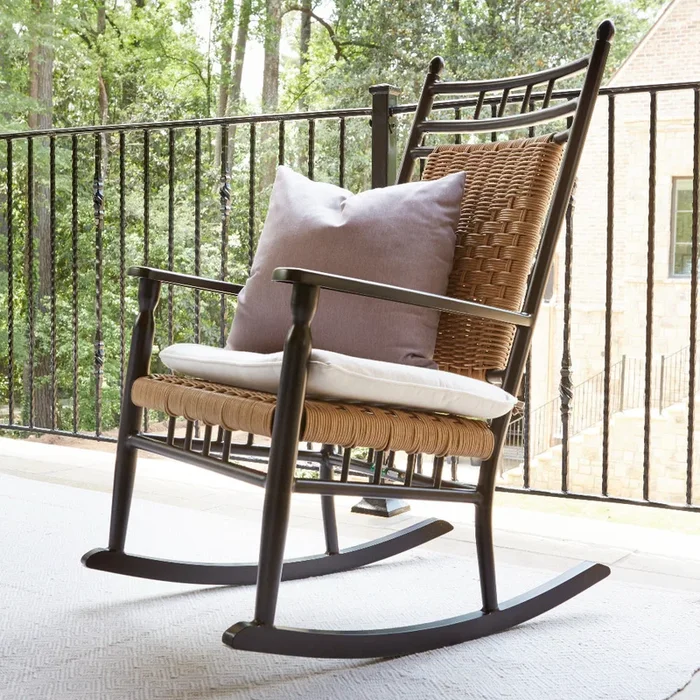 Lloyd Flanders Low Country Woven Vinyl Porch Rocker