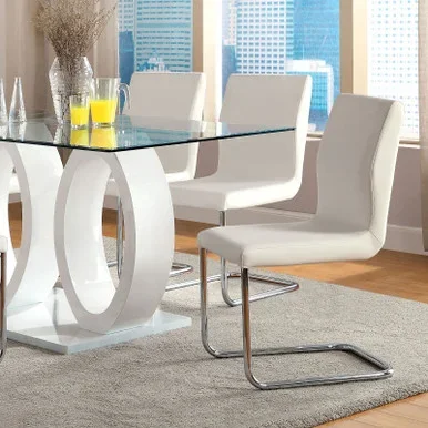 LODIA I 7 Pc. Dining Table Set / CM3825WH-T-7PC