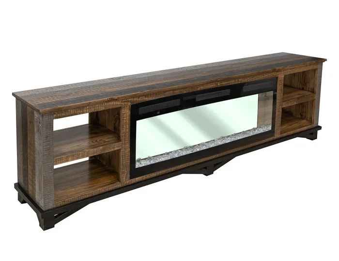 Loft Brown – Electric Fireplace – Dark Brown