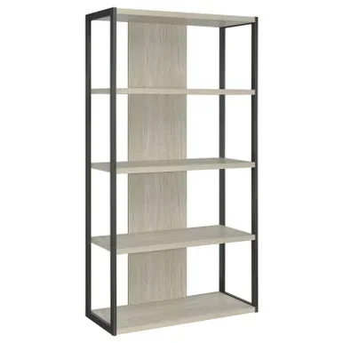 Loomis 72-inch 4-shelf Bookshelf Whitewashed Grey / CS-805883