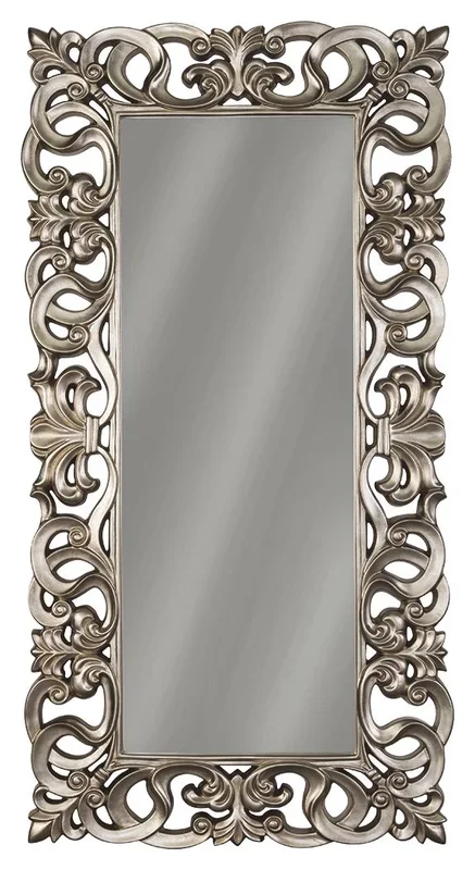 Lucia – Floor Mirror – Antique Silver Finish
