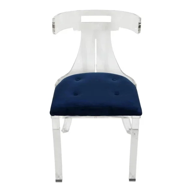 Lucite Upholstered Chair