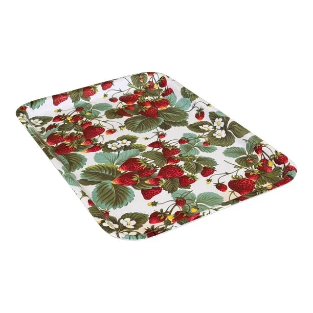 Made in Italy Strawberry Motif Serving Tray