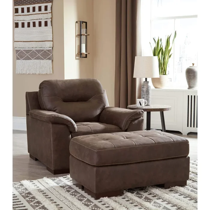 Maderla – Walnut – Chair, Ottoman