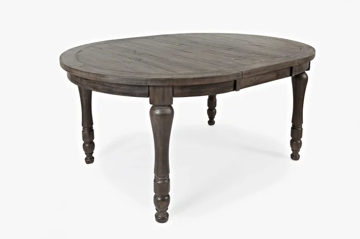 Madison County Round Extension Dining Table – Barnwood 1700-66 by Jofran at Old Brick Furniture & Mattress Co.