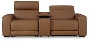 Magic Man 2-piece Power Reclining Sectional Loveseat With Console
