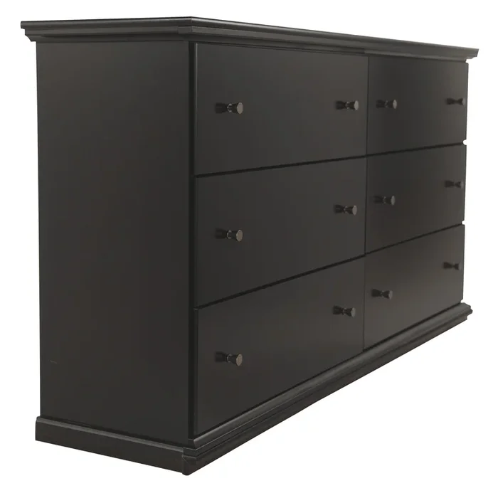 Maribel – Black – Six Drawer Dresser