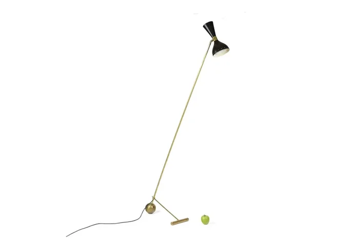 Metal and Brass Lamp, 1960s