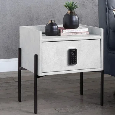 Metis Nightstand W/USB & Electric Lock / BD00557