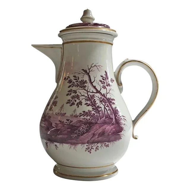 Mid-18th Century Porcelain Coffee Pot by Richard Ginori, Italy