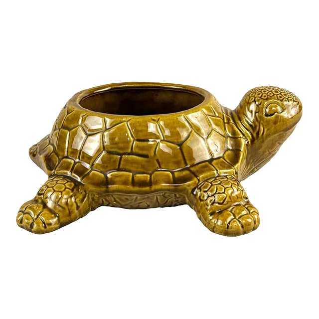 Mid-Century California Pottery Turtle Jardiniere Planter