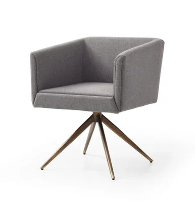 Modrest Riaglow – Contemporary Dark Grey Fabric Dining Chair / VGVCB8523-DKGRY-DC