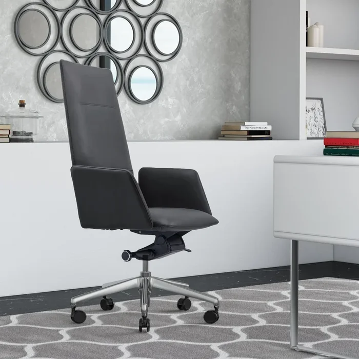 Modrest Tricia Modern Black High Back Executive Office Chair