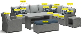 Naples Beach Back Cushion PA439-003 by Signature Design by Ashley at Old Brick Furniture & Mattress Co.
