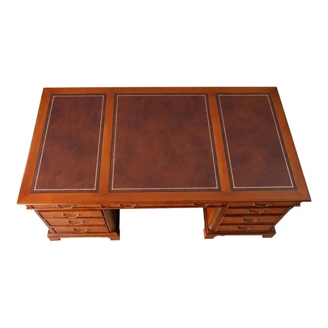 Niagara Furniture Large Burled Partner Desk