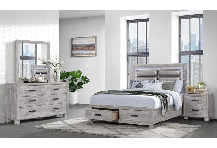 NOLAN GREY FULL BED GROUP