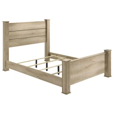 Oakglen 55-inch California King Panel Bed Weathered Oak / CS-225101KW