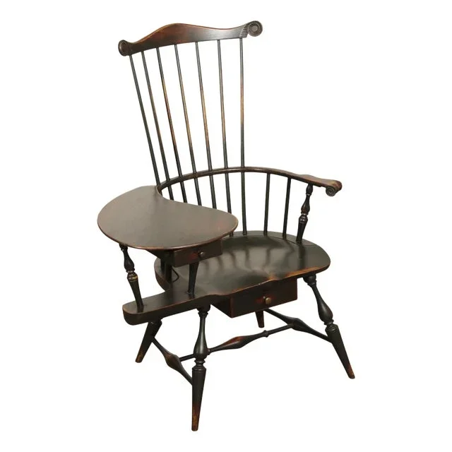 Oley Valley Reproductions Distress Painted Windsor Writing Armchair