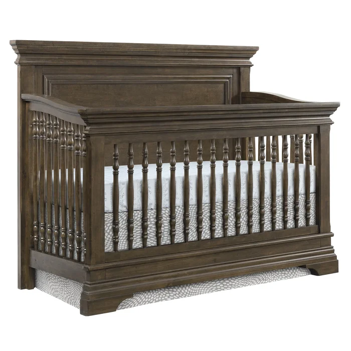 Olivia Flat Top 4-in-1 Convertible Crib – Rosewood OL-CR-2201NR-RSW+TR-2209GR-RSW+BR-2207RR-RSW by Westwood Baby at Old Brick Furniture & Mattress Co.