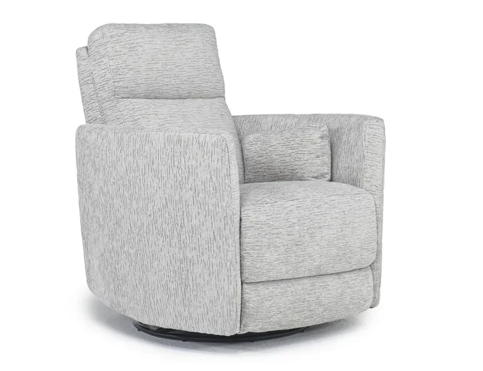 Opal Swivel Gliding Recliner in Dove