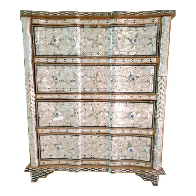 Oriental Mosaic Mother Pearl Chest