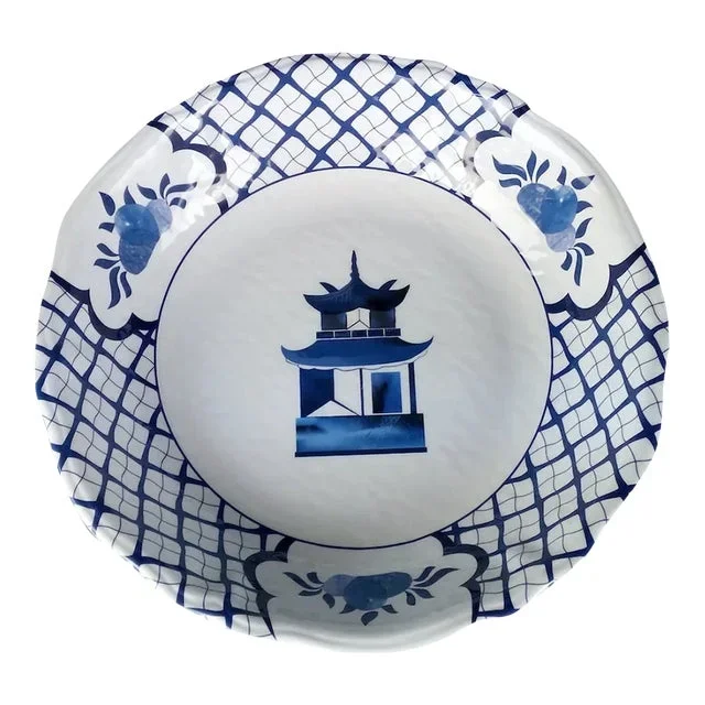 Pagoda Melamine Serving Bowl, Large