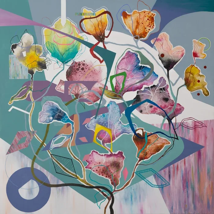 Painting by Natasa Kekanovic, “Flowhertz I”, Serbia 21st century