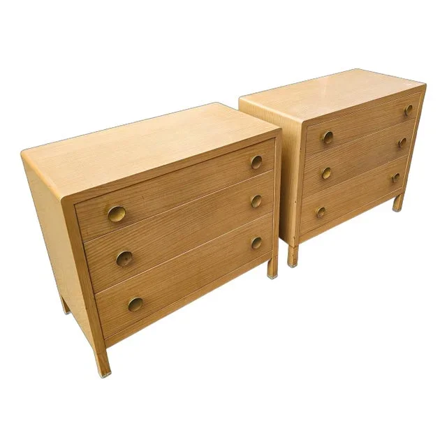Pair of Vintage Norman Bel Geddes for Simmons Metal Bachelor’s Chests