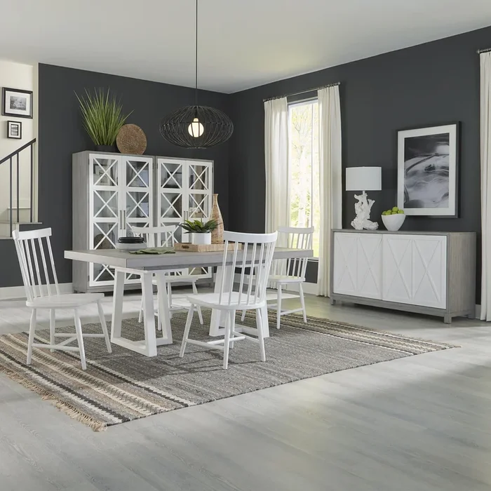 Palmetto Heights – Optional Double Pedestal Table Set