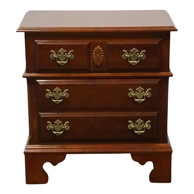 Pennsylvania House Medallion Collection Solid Cherry Traditional Style 26″ Two Drawer Nightstand